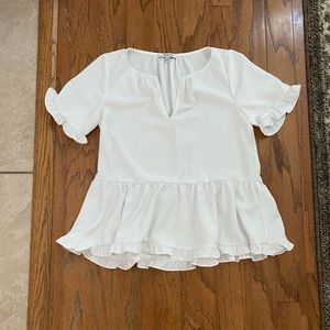Madewell Peplum Babydoll Top
